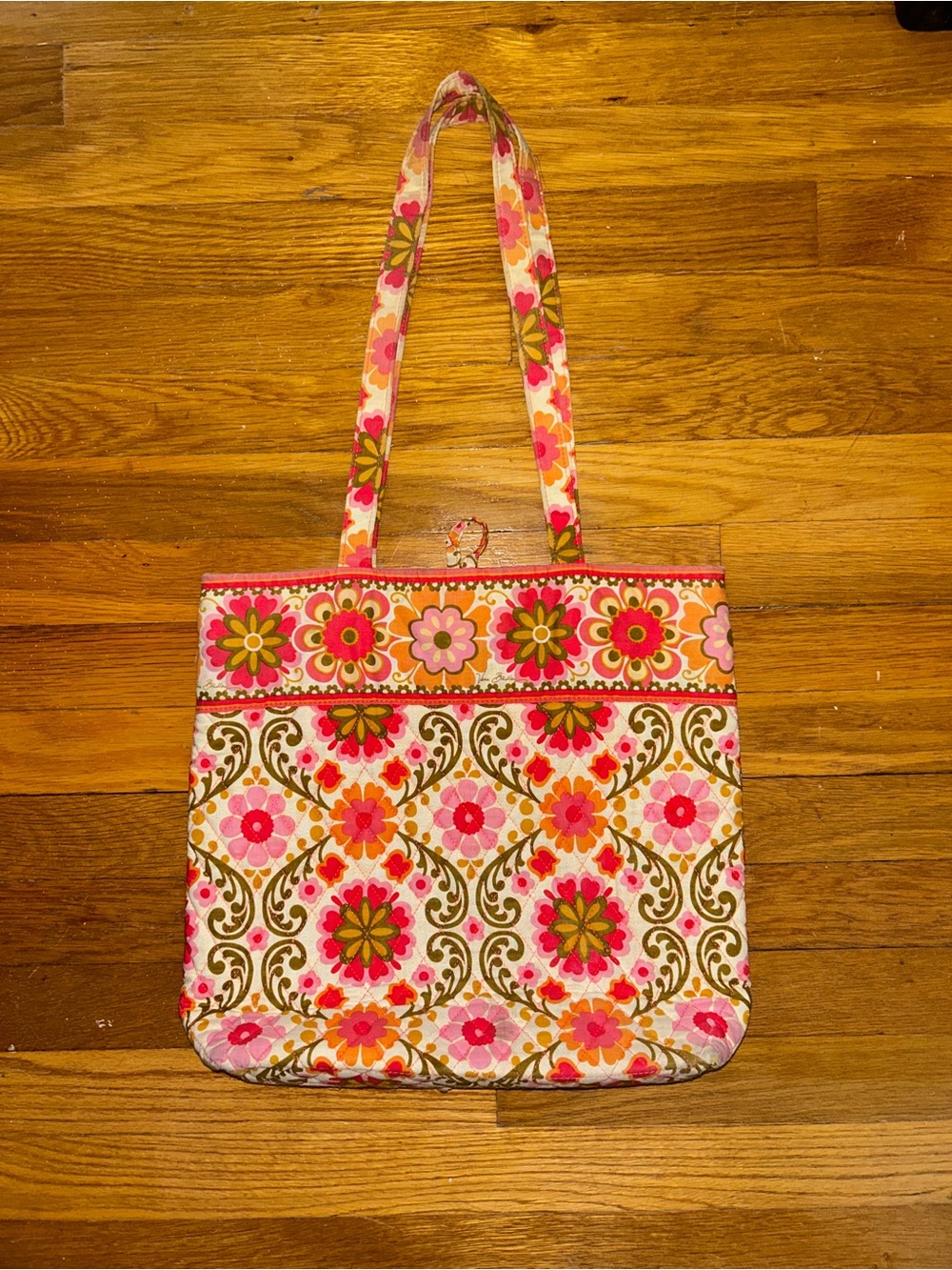 Vera Bradley Tote Bag in Pink & Orange